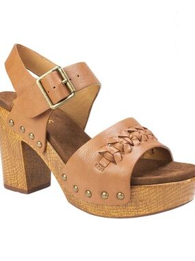 Comfort by Alexis Bendel Tan Platform Sandal with Braided Strap - 7